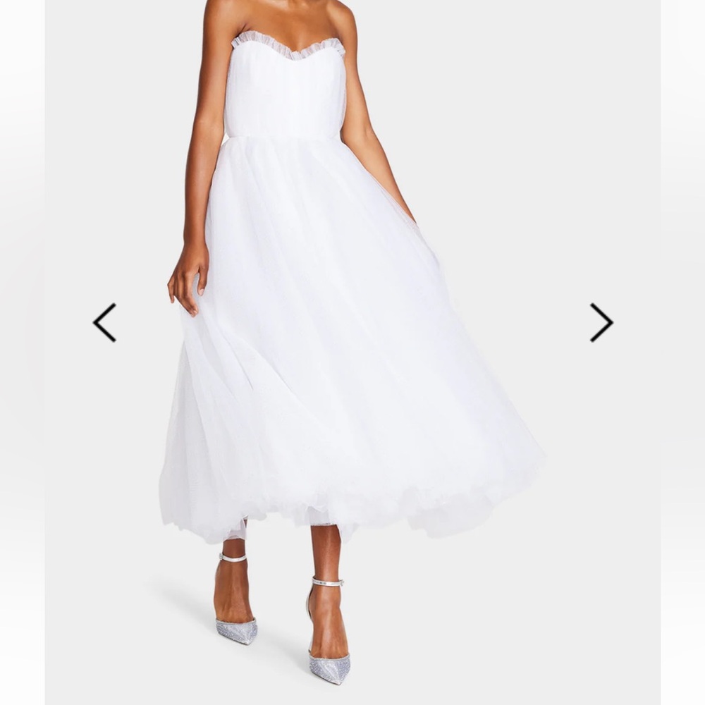 Betsey Johnson Bride Vibes Tulle Dress White - Size M